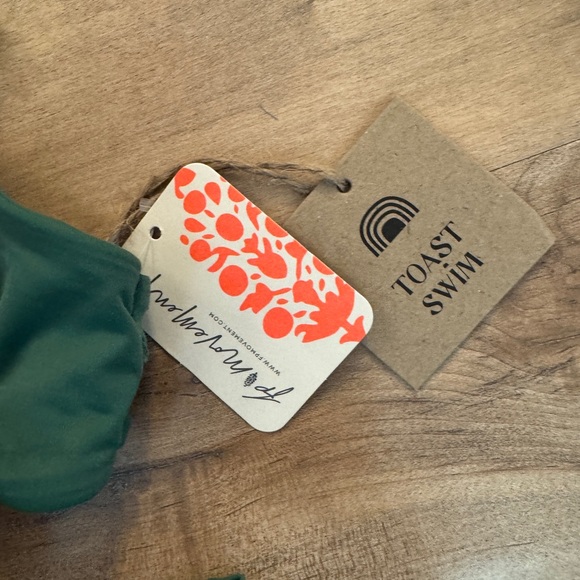 Free People Movement Toast Bikini Top & Bottoms Women’s Small Amazon Green NEW - Picture 9 of 12